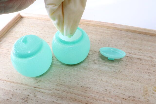 セリア デザートカップ メロン型 アイス作り 使用例