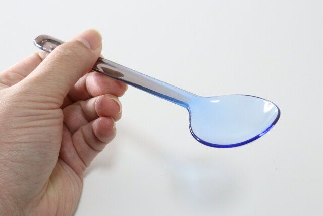 セリア ガラス風スプーン POPカラー