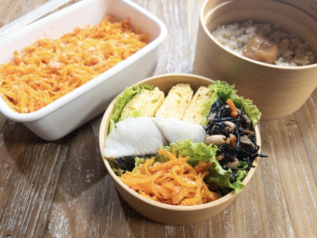 人参の明太子和え お弁当に入れる