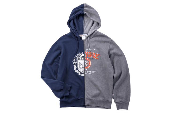 〈アー・ペー・セー〉 × 〈マーク ジェイコブス〉のカレッジパーカ