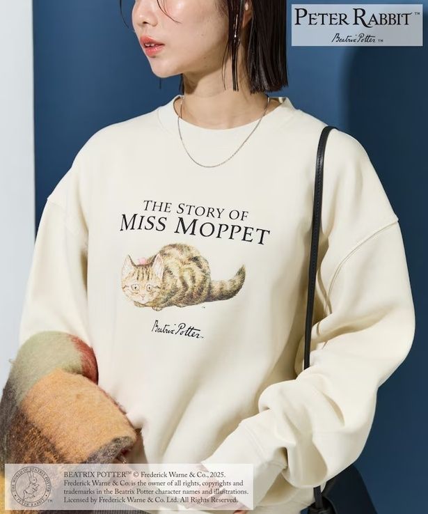 「PETER RABBIT / ピーターラビット プリント スウェット 【限定展開】(ナチュラル)」(5995円)