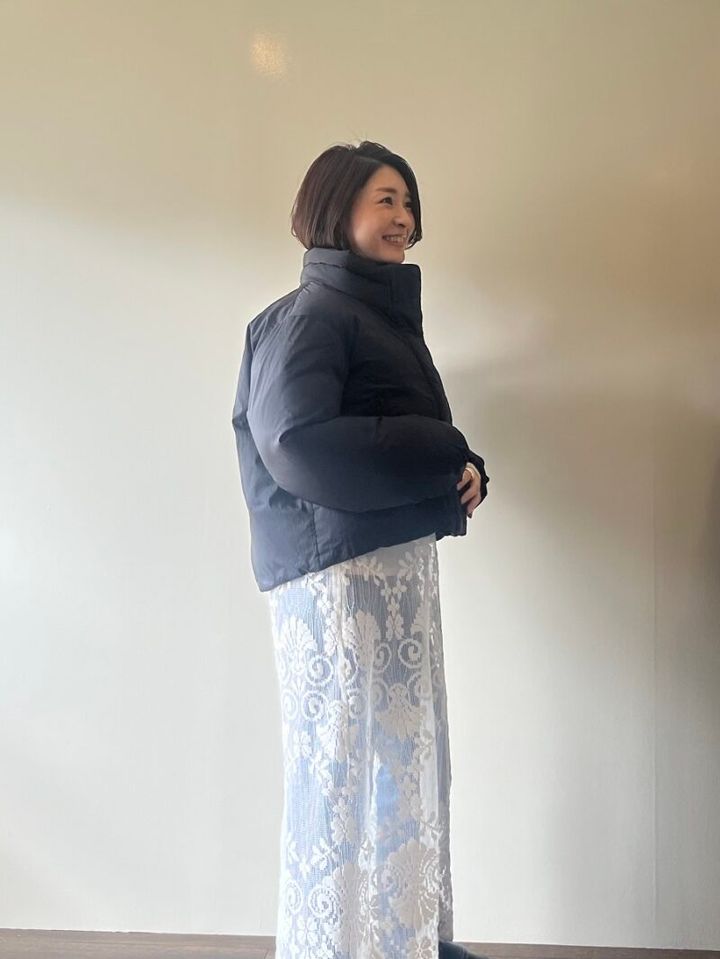 MUJILabo ダウンショートジャケット サイド 佐々木さん着用