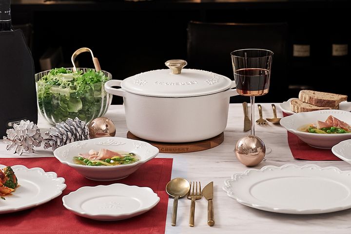 ル・クルーゼ　スノーリングディシュ　４枚セット❣️ ル・クルーゼ スノーリングディシュ 4枚セット❣️