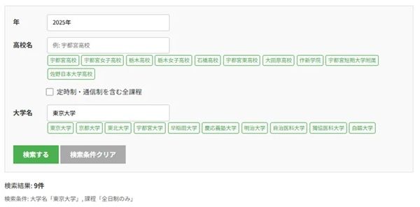 ニュースサイト「下野新聞デジタル」内に、「栃木県の入試・受験情報」が登場