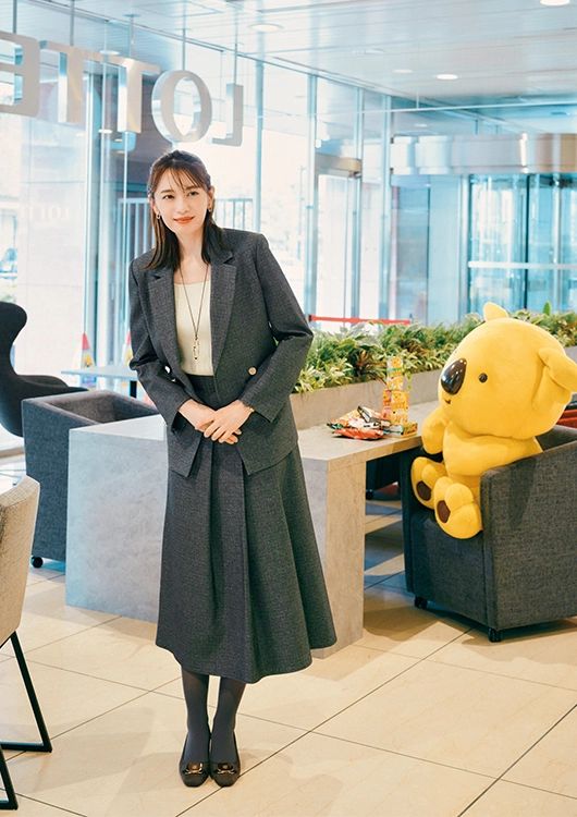 こなれスーツで叶える通勤コーデ