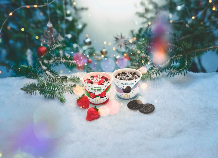 マクドナルド “寄り道マック♡”キャンペーン「マックフルーリー 苺 オレオ クッキー」ラインナップ