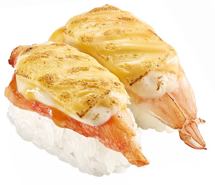 カニとエビのグラタン風炙り食べ比べ