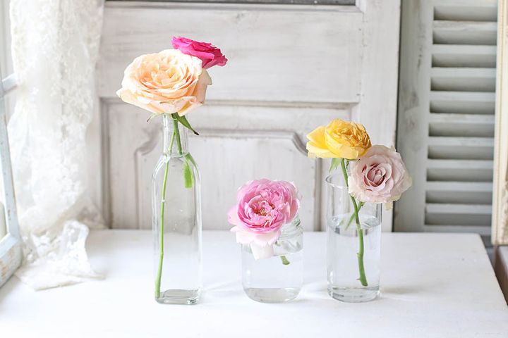 バラのアレンジ