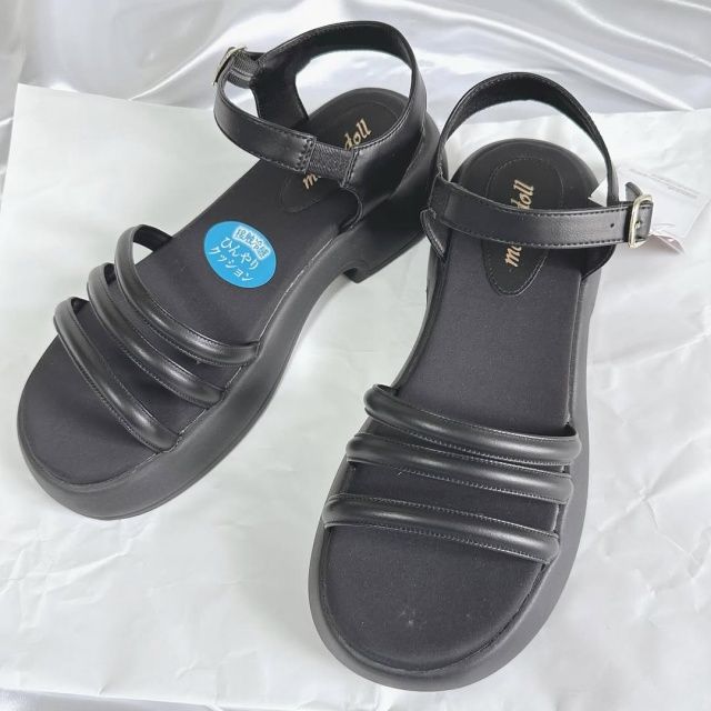 しまむら「ストラップNBワンヒールサンダル」