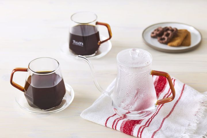 ガラスポットとコーヒー