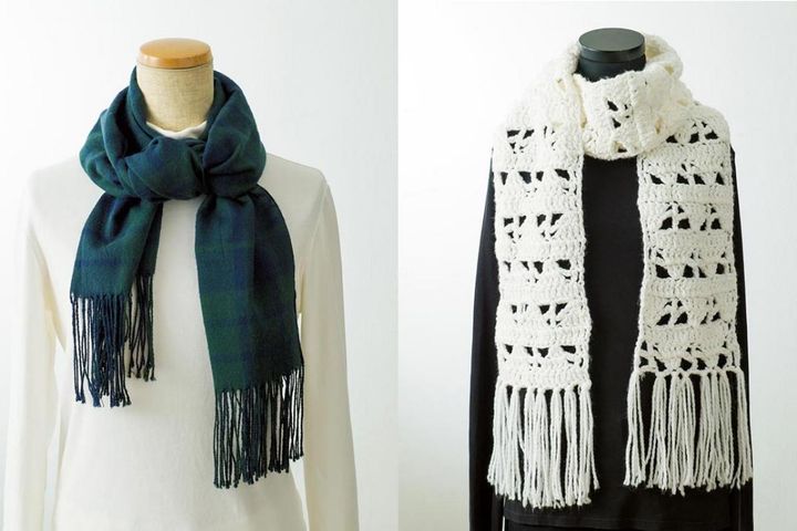 簡単でかわいい！マフラー巻き方2選「プレーンロール」と「ダブルクロス」