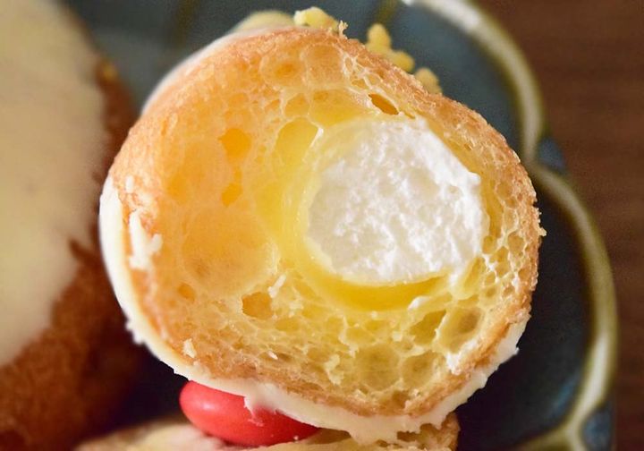 ミルキーなホワイトチョコレートの味わいに、ふわっとしたホイップクリームが重なります