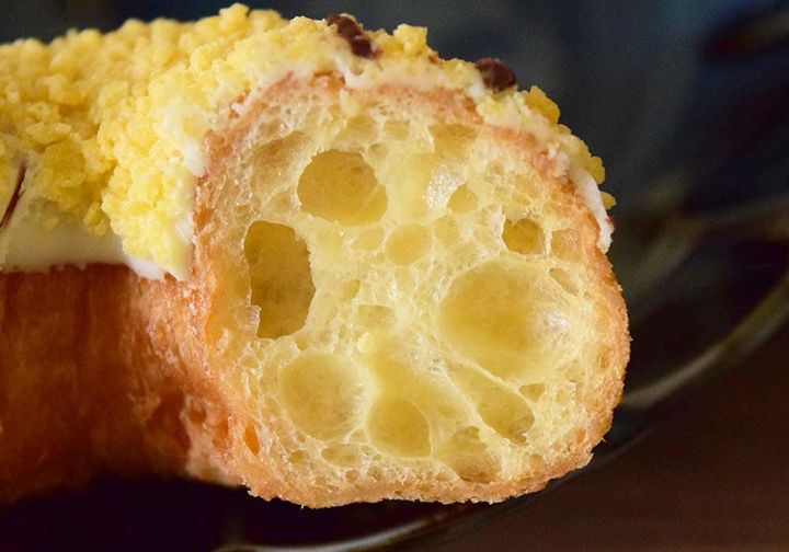 ザクザクとした食感で、バナナミルクのような甘みのある味わい