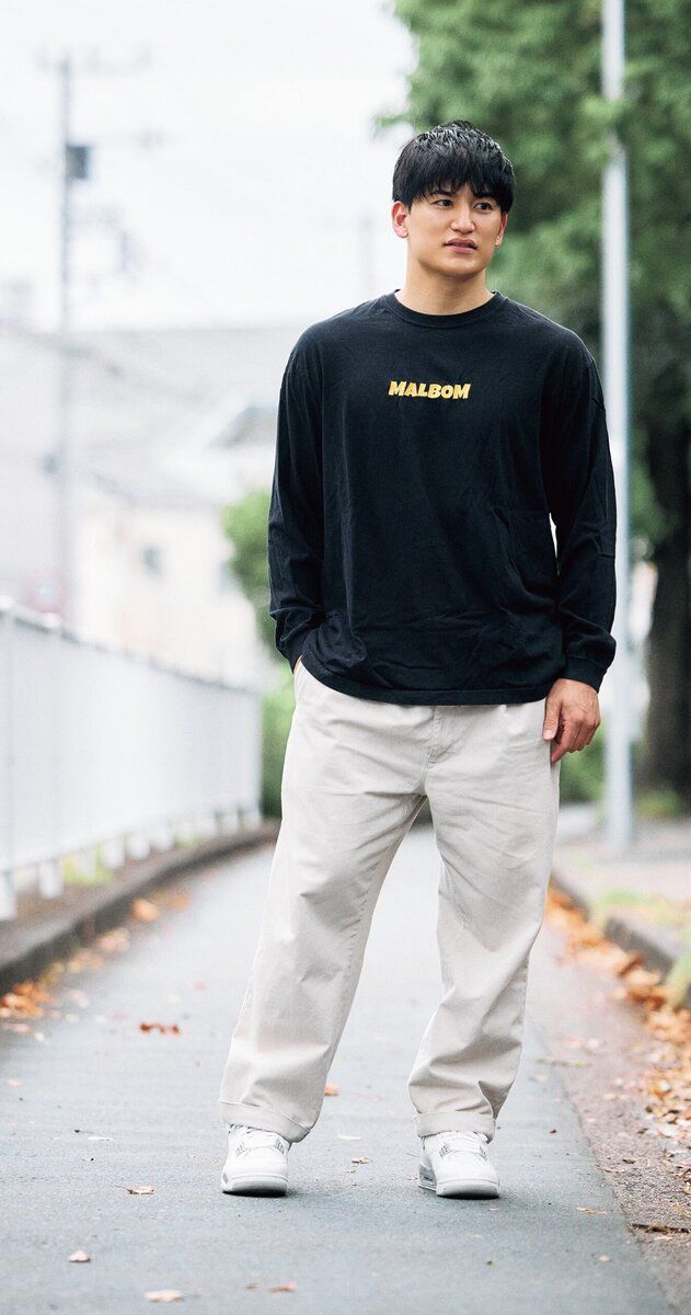 川崎ブレイブサンダース 津山尚大選手の私服スナップ