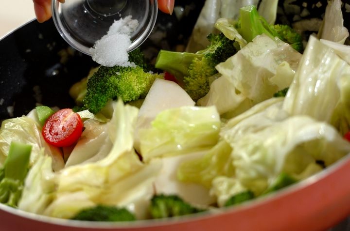 菜園風スパゲティーの作り方2