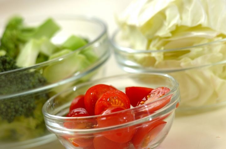 菜園風スパゲティーの下準備1