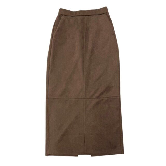 2025冬しまむら女性おすすめブラウンナロースカート