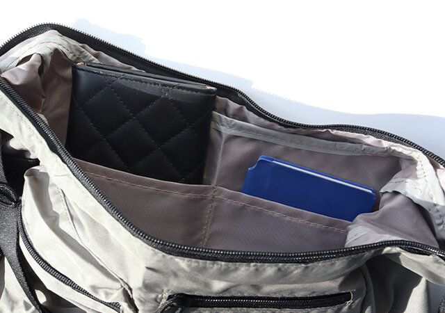 宝島社雑誌付録モノマックス12月号のキャプテンスタッグの便利な外ポケット付き！ショルダーバッグ7