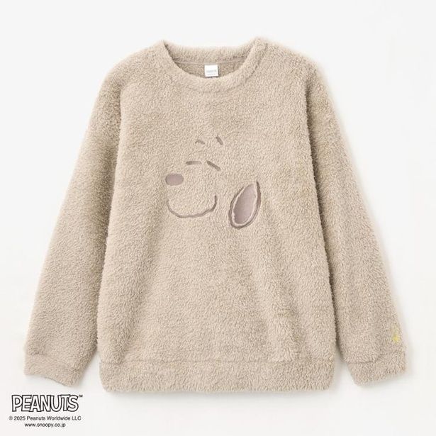 「レディース ボアプルオーバー(ベージュ)」(1639円)