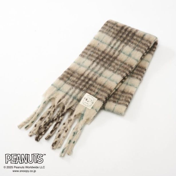 「レディース ブークレーマフラー(ダークベージュ)」(1639円)