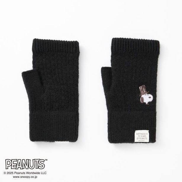 「レディース 手袋 フィンガーレス(ブラック)」(1089円)