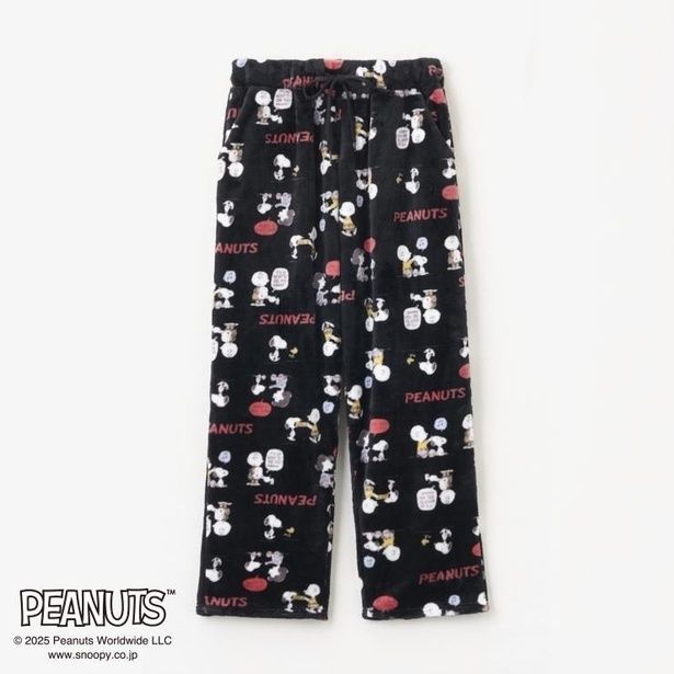 「レディース フリースパンツ(ブラック)」(1639円)