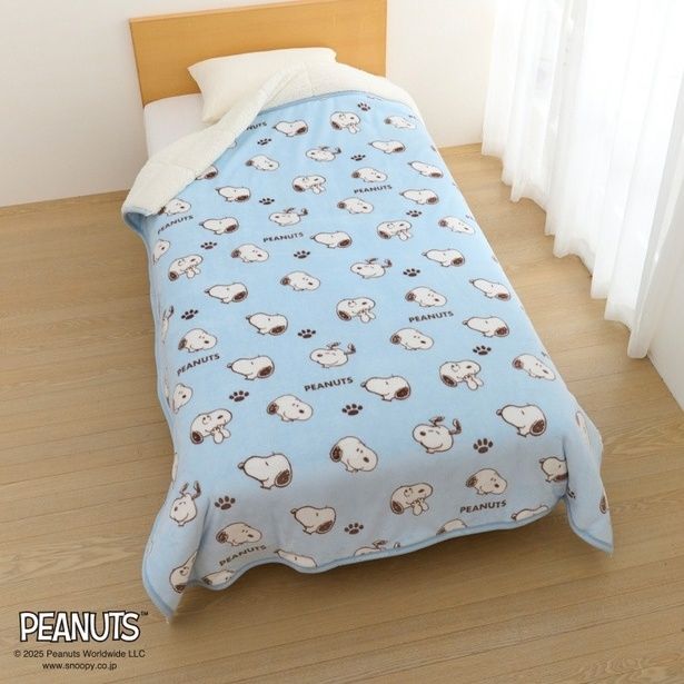 「わた入り合わせ毛布 シングル(ブルー)」(4070円)