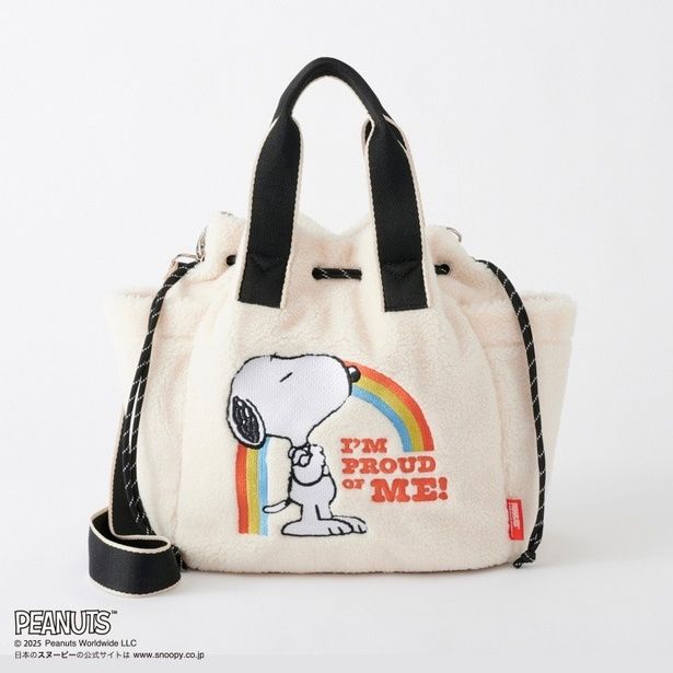 「レディース 巾着トートバッグ(ホワイト)」(2970円)