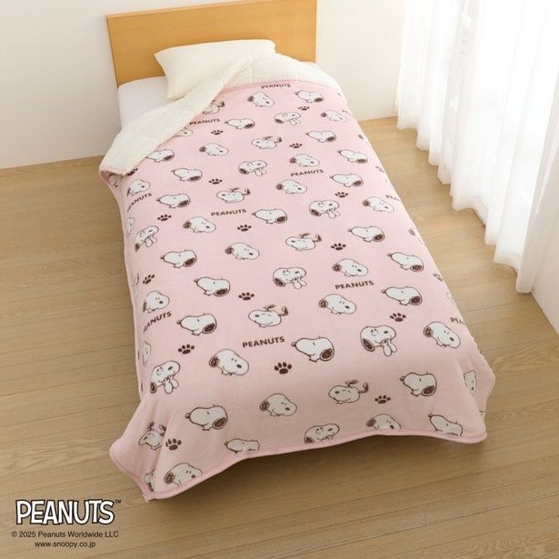 「わた入り合わせ毛布 シングル(ピンク)」(4070円)