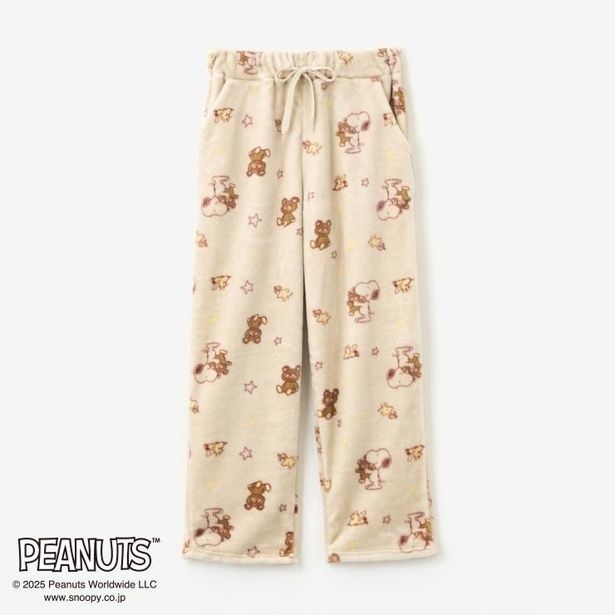 「レディース フリースパンツ(ダークベージュ)」(1639円)