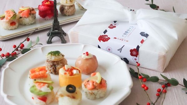 手鞠わさび葉寿しうめもり×マユミリオン氏。洋風テイストの小粋なパリ手鞠寿しを発売