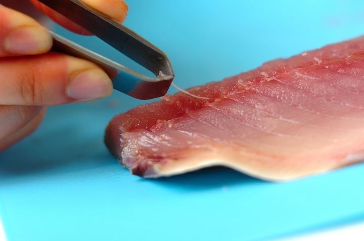 サバのバジルパン粉焼きの下準備1