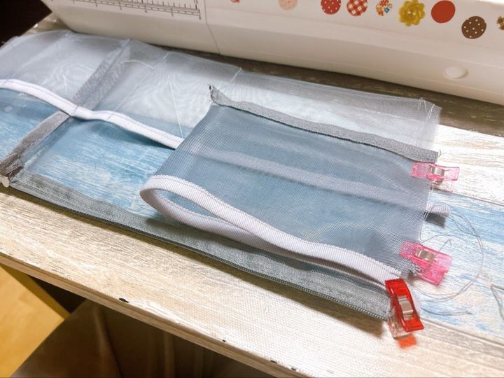 100均リメイク！ペタンコポーチからの、ポケットたっぷり自分サイズポーチに！