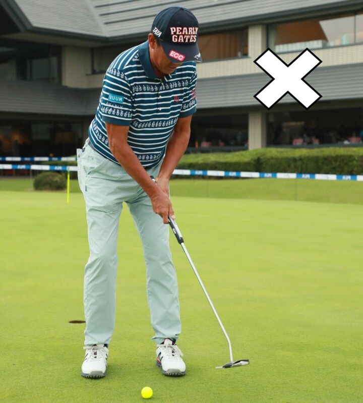 パットでショートのミスを防ぐ！「ティーを２本使って…」と芹澤信雄が解説
