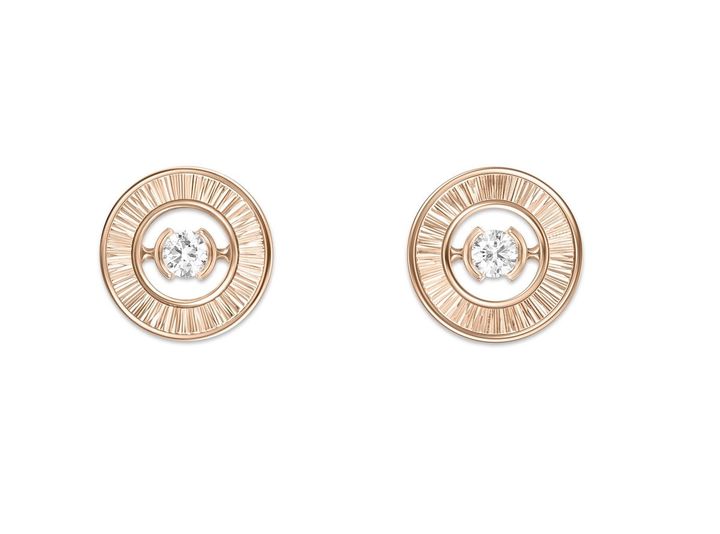 「ポセション」イヤリング モチーフ経1cm（PG×ダイヤモンド）￥479,600