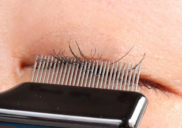 ダイソーのUGT アイラッシュコーム 08cの使用例