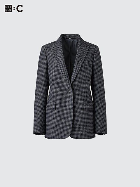 ユニクロのツイードテーラードジャケット
