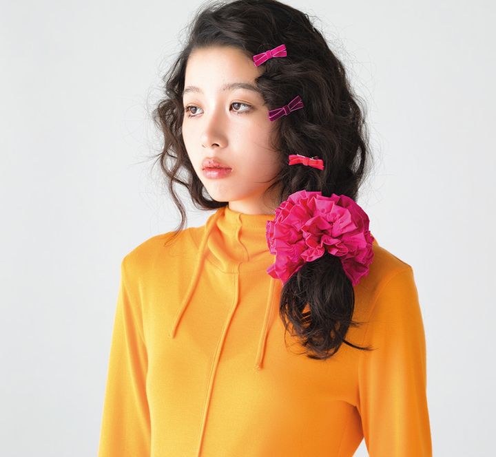 防水性に優れたナイロンのシュシュ。