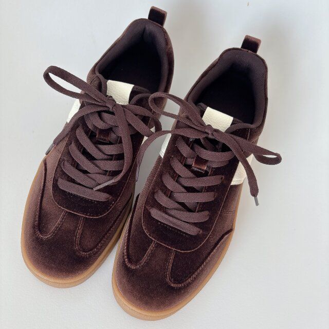 GU ベロアスニーカー DARK BROWN