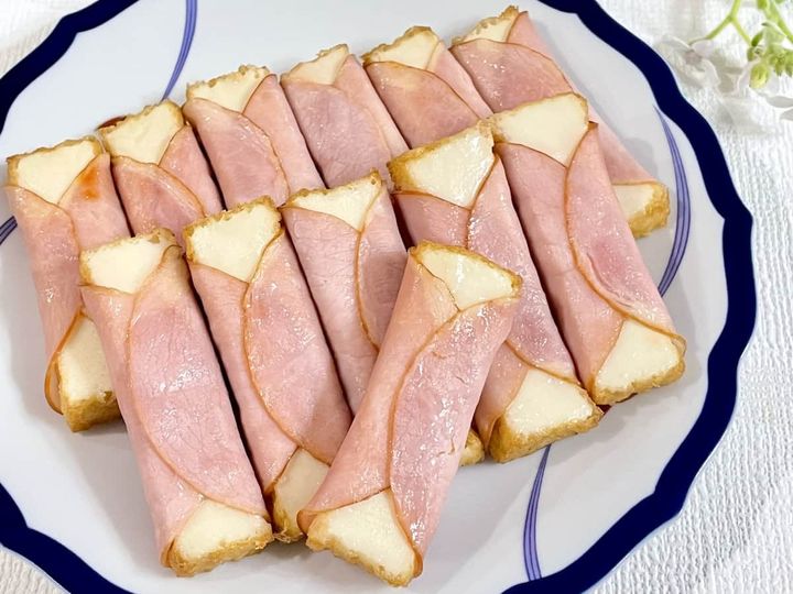 「厚揚げのハム巻き」レシピ