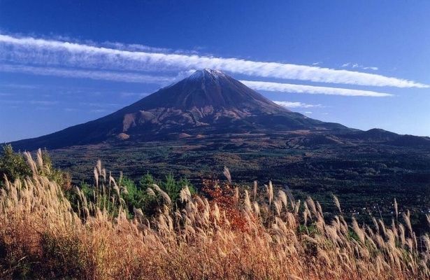 富士山と紅葉のコラボレーション/紅葉台の紅葉 画像提供：山梨県鳴沢村役場