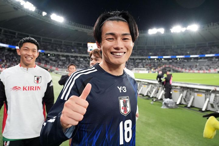 画像: 決勝点を決めた上田綺世 (C)Getty Images