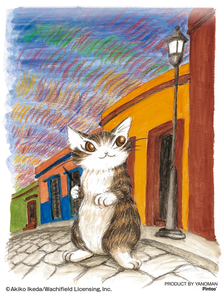 「オアハカの空にひるがえる旗」 原画