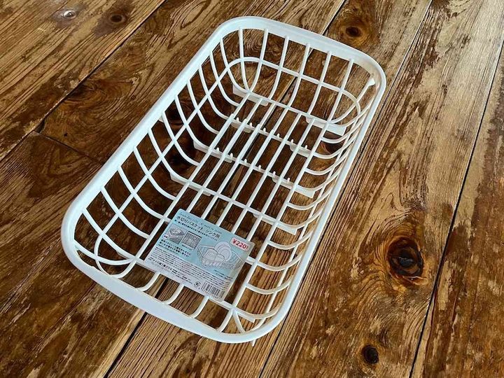 100均キャンドゥの「水切りかご」で食器の水切りも簡単