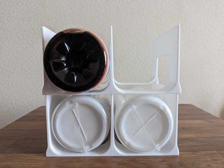 ダイソー ペットボトルラック 使用例