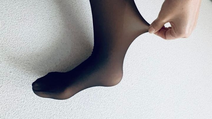 しまむら（福助）のフェイクタイツ2025冬最新モデル・ブラックの画像