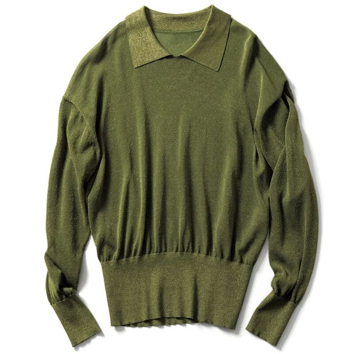 旬のシアーなラメニット。4万6200円（ミラ・ショーン／コロネット）