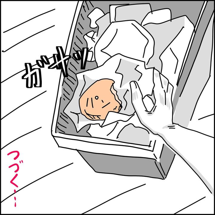 漫画「次女がパンを捨てた日」のカット（鉄拳パパさん提供）