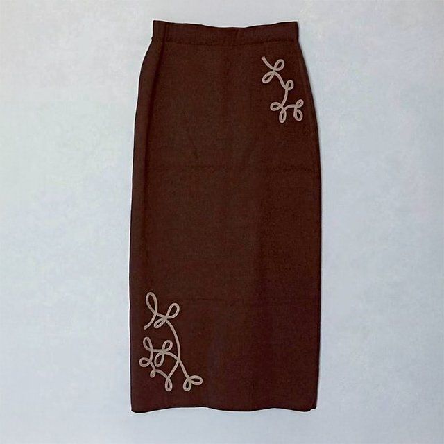 しまむらちゃなコラボのニットナロースカート