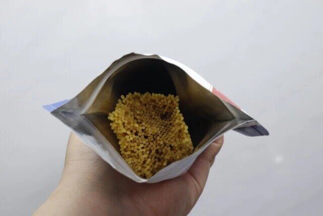 セリア おいしさ保存袋 パスタ用 2枚入り 使用例